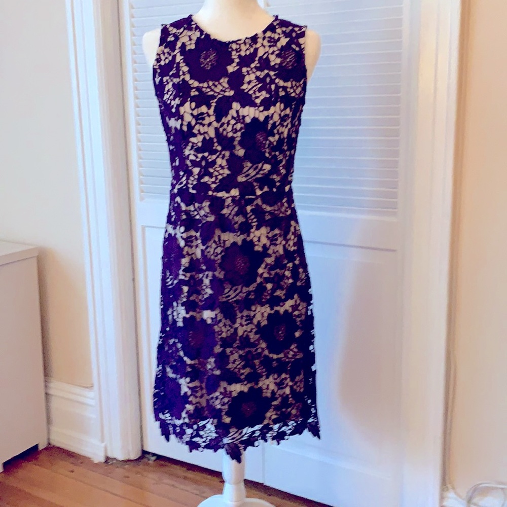 Purple lace dress
